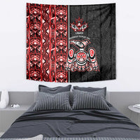 Canada Indigenous Peoples' Day Tapestry Canadian Raven Haida Pattern
