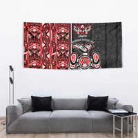 Canada Indigenous Peoples' Day Tapestry Canadian Raven Haida Pattern