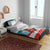 Canada Day Bedding Set Cute Beaver With Flag