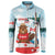 Canada Day Button Sweatshirt Cute Beaver With Flag