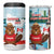 Canada Day 4 in 1 Can Cooler Tumbler Cute Beaver With Flag