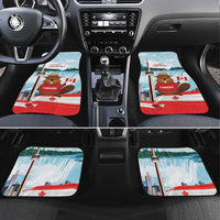 Canada Day Car Mats Cute Beaver With Flag