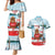 Canada Day Couples Matching Mermaid Dress and Hawaiian Shirt Cute Beaver With Flag