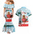 Canada Day Couples Matching Mermaid Dress and Hawaiian Shirt Cute Beaver With Flag