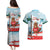 Canada Day Couples Matching Puletasi and Hawaiian Shirt Cute Beaver With Flag
