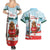 Canada Day Couples Matching Summer Maxi Dress and Hawaiian Shirt Cute Beaver With Flag