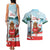Canada Day Couples Matching Tank Maxi Dress and Hawaiian Shirt Cute Beaver With Flag