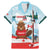 Canada Day Family Matching Mermaid Dress and Hawaiian Shirt Cute Beaver With Flag