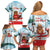 Canada Day Family Matching Off Shoulder Short Dress and Hawaiian Shirt Cute Beaver With Flag