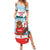 Canada Day Family Matching Summer Maxi Dress and Hawaiian Shirt Cute Beaver With Flag