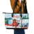 Canada Day Leather Tote Bag Cute Beaver With Flag