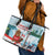 Canada Day Leather Tote Bag Cute Beaver With Flag