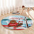 Canada Day Round Carpet Cute Beaver With Flag