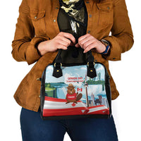 Canada Day Shoulder Handbag Cute Beaver With Flag