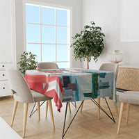 Canada Day Tablecloth Cute Beaver With Flag