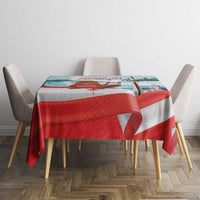 Canada Day Tablecloth Cute Beaver With Flag
