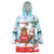 Canada Day Wearable Blanket Hoodie Cute Beaver With Flag