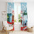 Canada Day Window Curtain Cute Beaver With Flag