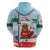 Canada Day Zip Hoodie Cute Beaver With Flag