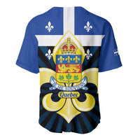 Quebec Canada Province Baseball Jersey Fleur De Lis Coat Of Arms