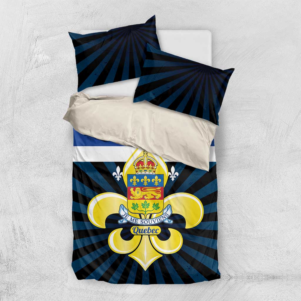 Quebec Canada Province Bedding Set Fleur De Lis Coat Of Arms
