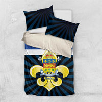 Quebec Canada Province Bedding Set Fleur De Lis Coat Of Arms
