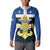 Quebec Canada Province Button Sweatshirt Fleur De Lis Coat Of Arms