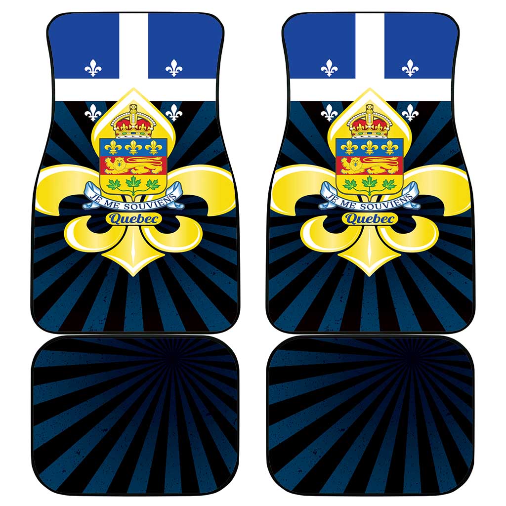 Quebec Canada Province Car Mats Fleur De Lis Coat Of Arms