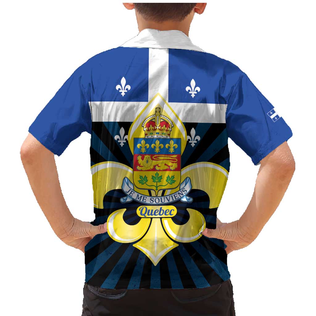 Quebec Canada Province Family Matching Mermaid Dress and Hawaiian Shirt Fleur De Lis Coat Of Arms