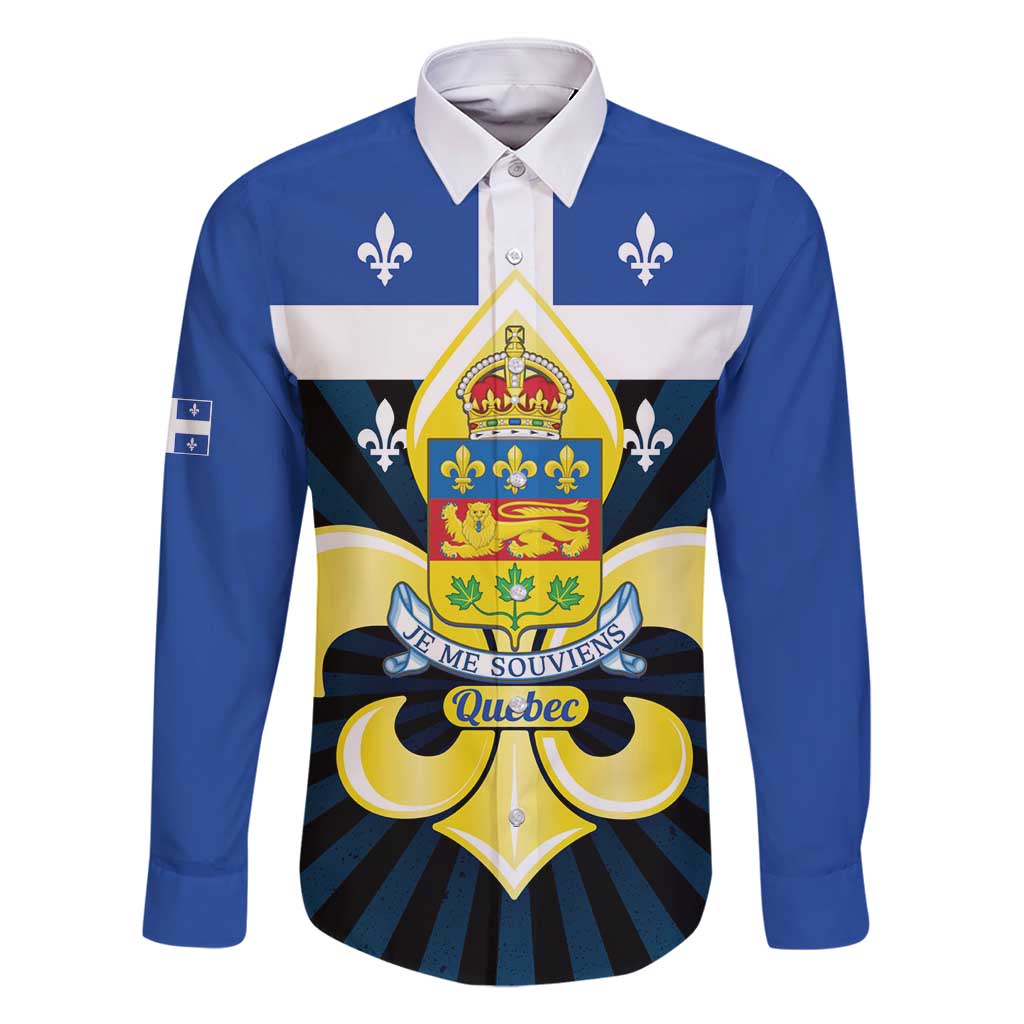 Quebec Canada Province Family Matching Mermaid Dress and Hawaiian Shirt Fleur De Lis Coat Of Arms