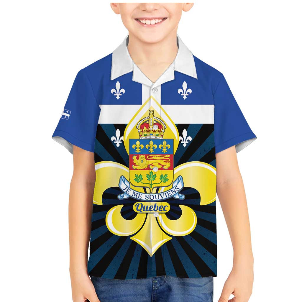 Quebec Canada Province Family Matching Mermaid Dress and Hawaiian Shirt Fleur De Lis Coat Of Arms