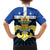 Quebec Canada Province Family Matching Off The Shoulder Long Sleeve Dress and Hawaiian Shirt Fleur De Lis Coat Of Arms