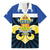 Quebec Canada Province Family Matching Off The Shoulder Long Sleeve Dress and Hawaiian Shirt Fleur De Lis Coat Of Arms