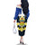 Quebec Canada Province Family Matching Off The Shoulder Long Sleeve Dress and Hawaiian Shirt Fleur De Lis Coat Of Arms