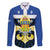 Quebec Canada Province Family Matching Puletasi and Hawaiian Shirt Fleur De Lis Coat Of Arms
