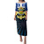 Quebec Canada Province Family Matching Puletasi and Hawaiian Shirt Fleur De Lis Coat Of Arms
