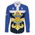 Quebec Canada Province Family Matching Short Sleeve Bodycon Dress and Hawaiian Shirt Fleur De Lis Coat Of Arms