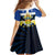 Quebec Canada Province Family Matching Summer Maxi Dress and Hawaiian Shirt Fleur De Lis Coat Of Arms