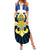Quebec Canada Province Family Matching Summer Maxi Dress and Hawaiian Shirt Fleur De Lis Coat Of Arms