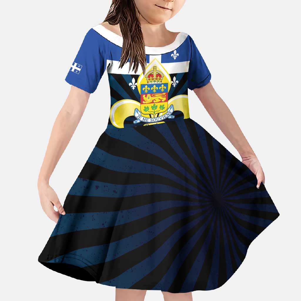 Quebec Canada Province Family Matching Tank Maxi Dress and Hawaiian Shirt Fleur De Lis Coat Of Arms