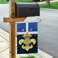 Quebec Canada Province Garden Flag Fleur De Lis Coat Of Arms