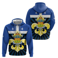 Quebec Canada Province Hoodie Fleur De Lis Coat Of Arms
