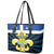Quebec Canada Province Leather Tote Bag Fleur De Lis Coat Of Arms