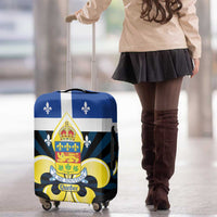 Quebec Canada Province Luggage Cover Fleur De Lis Coat Of Arms