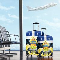 Quebec Canada Province Luggage Cover Fleur De Lis Coat Of Arms