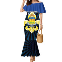 Quebec Canada Province Mermaid Dress Fleur De Lis Coat Of Arms