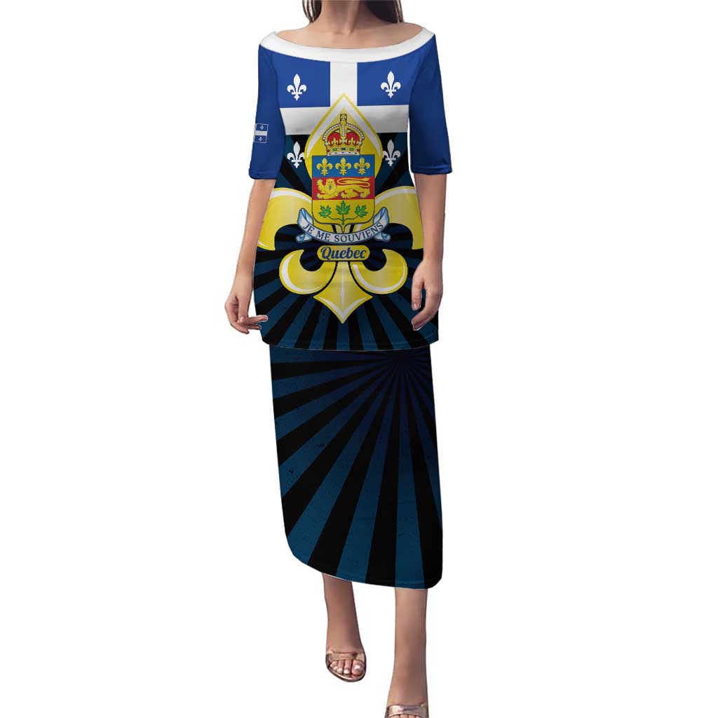 Quebec Canada Province Puletasi Fleur De Lis Coat Of Arms