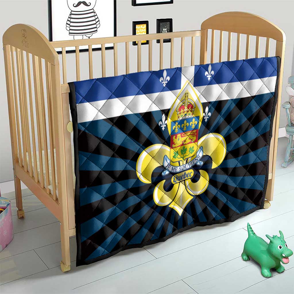 Quebec Canada Province Quilt Fleur De Lis Coat Of Arms