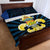 Quebec Canada Province Quilt Bed Set Fleur De Lis Coat Of Arms