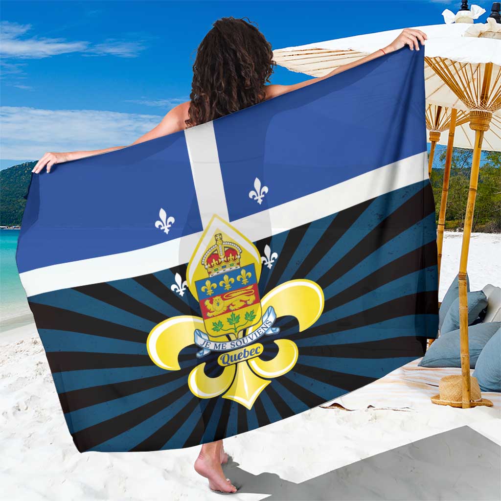 Quebec Canada Province Sarong Fleur De Lis Coat Of Arms